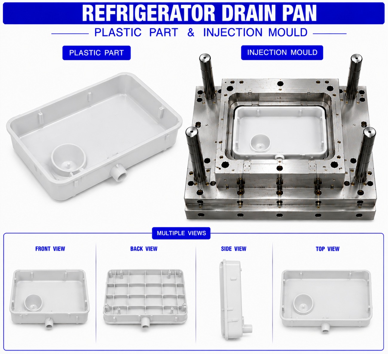 Refrigerator Plastic Drain Pan